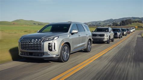 Big 3-Row SUV Comparison Test: Telluride vs Pilot, Palisade, CX-90, Explorer, Ascent, Grand ...