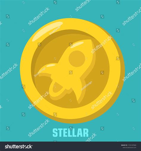 2 Stellar_flat_coin_vector clipart Images, Stock Photos & Vectors | Shutterstock