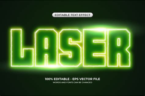 Editable Laser Light Text Effect Graphic By Alfaruki Design Creative