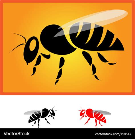 Bee Royalty Free Vector Image Vectorstock