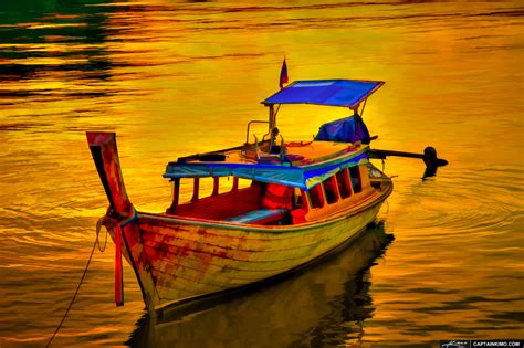 Thai Tourist Boat at Ao Bo Marina in Phuket Thailand | HDR Photography ...