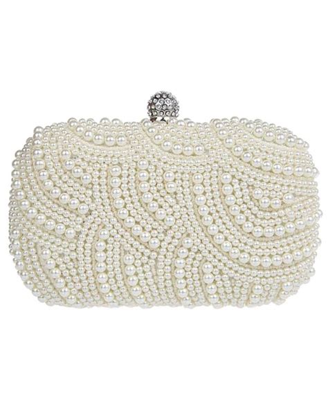 Beaded Sequin Design Flower Evening Purse Large Clutch Bag Silver