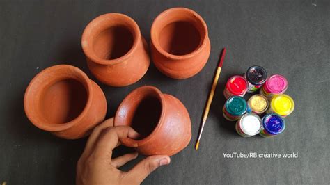 4 Easy Matki Painting Ideas Diy Pot Decoration Youtube