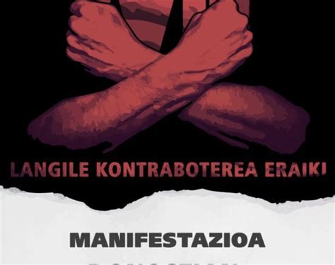 M Manifestazioa Langile Kontraboterea Eraiki Jardun Koordinadora