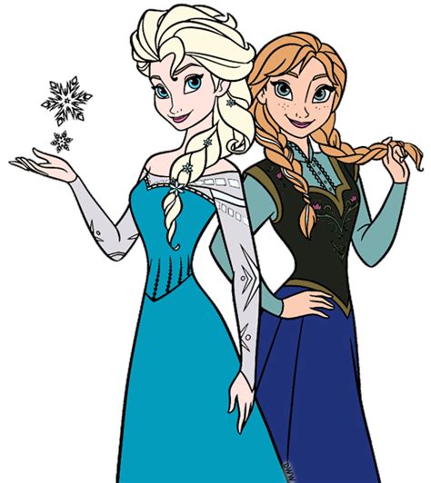 Anna And Elsa Clip Art From Frozen Disney Clip Art Galore 44460 The