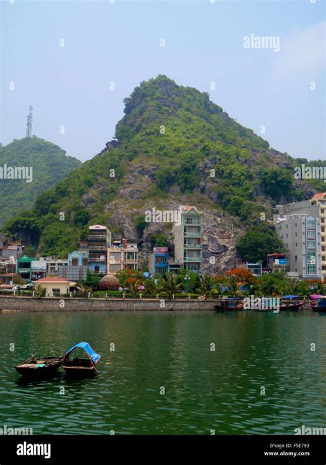 Hotels at Cat Ba Island Vietnam Stock Photo - Alamy