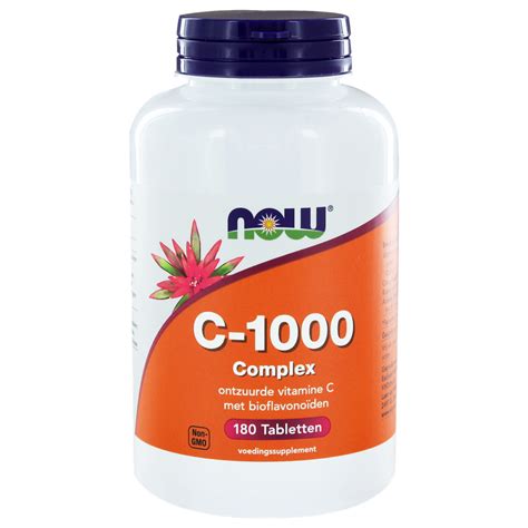 NOW Vitamine C 1000 Mg Complex 180 Tabletten Goede Vitamine C