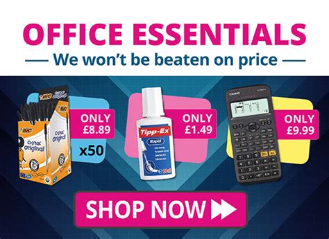 The Hub Essential Office Supplies - We won't be beaten on price.