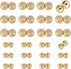 Amazon PH PandaHall 18K Gold Stopper Beads 24pcs Double Hole