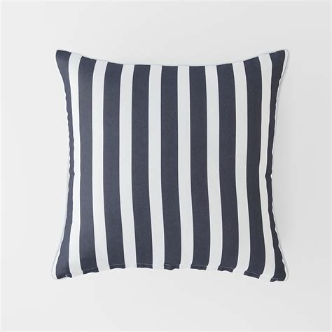 Shop Panama Stripe Outdoor Cushion Charcoal Online Bed Bath N Table