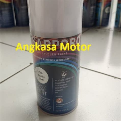 Jual Cat Semprot METALLIC SILVER 7580 Sapporo Spray Pylox Pilox 300 ML