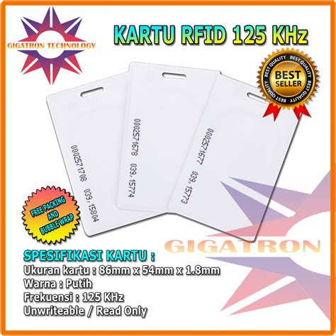 Jual Kartu RFID 125 Khz Tebal Lubang Kartu RFID 125 KHZ Proximity Card