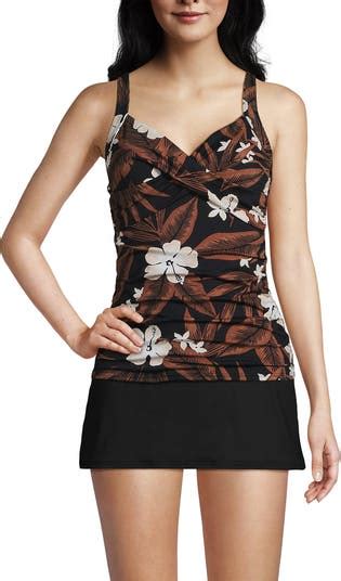 Lands End Wrap Underwire Tankini Top Swimsuit Nordstrom