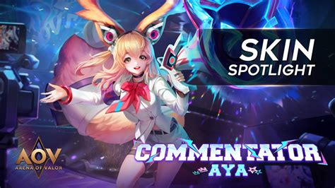 Aya Commentator Skin Spotlight Garena Aov Arena Of Valor Youtube