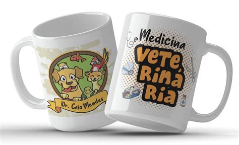 Caneca Medicina Veterinária Elo7 Produtos Especiais