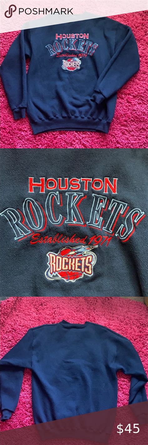 Vintage Houston Rockets Sweatshirt Sweatshirts Houston Rockets