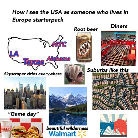 Starter Pack Memes On Twitter How I See The Usa As Someone Who Lives