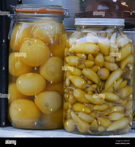 Large jars of pickles Stock Photo - Alamy