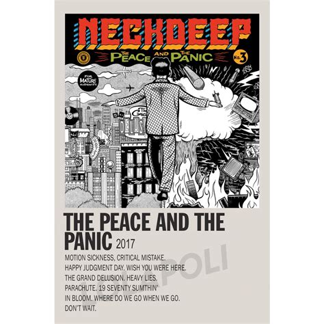 Jual Poster Cover Album The Peace And The Panic Neckdeep Shopee