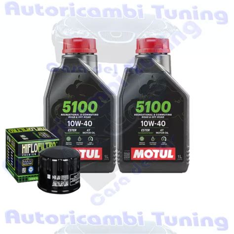 Kit Tagliando Olio Motul W Filtro Per Aprilia Atlantic