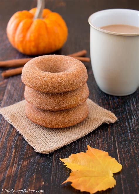 Homemade Pumpkin Spice Donuts - Little Sweet Baker