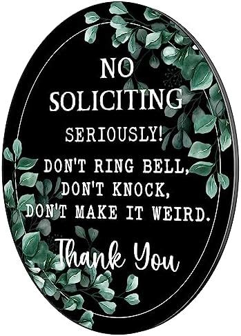 Amazon Funny No Soliciting Signs For House Retro No Soliciting