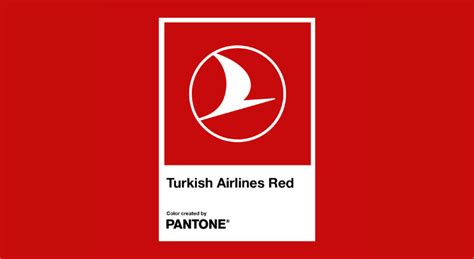 Turkish Airlines Red El color de la aerolínea del Pantone Color