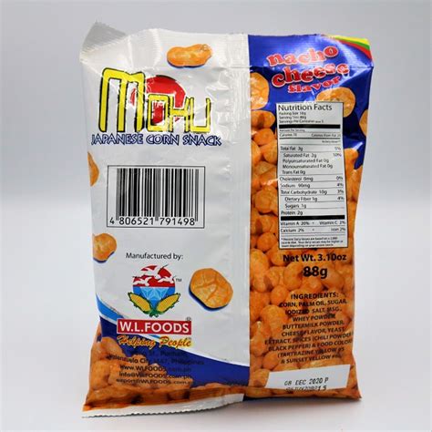 Moku Japanese Corn Snack Nacho Cheese Flavor Salangi Ko Pu