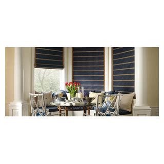 Hunter Douglas Motorized Shades Contemporaneo Sala Da Pranzo