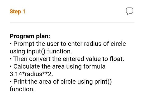 Write And Test A Program That Computes The Area Of A Circle This