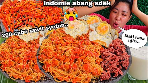 Mati Rasa Indomie Abang Adek Cabe Rawit Syetan Youtube