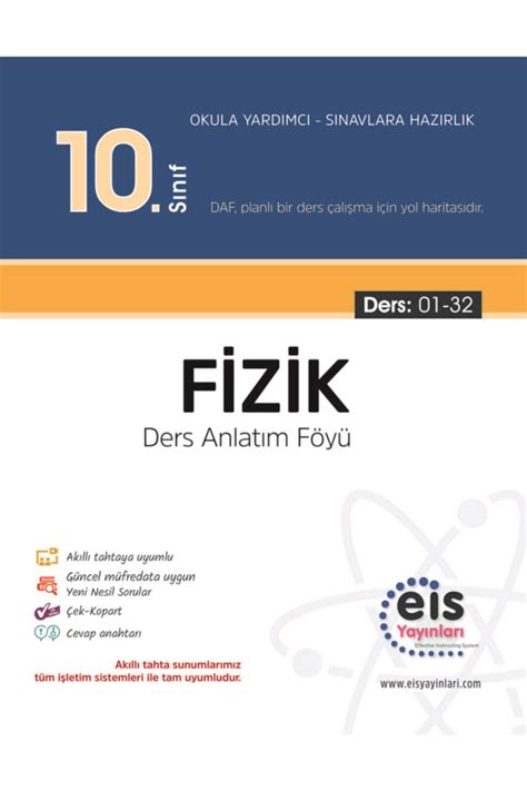 Eis Yayınları Eis 10 sınıf Daf Fizik Fiyatı Yorumları Trendyol