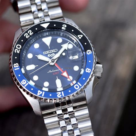 Seiko 5 Sports Gmt Blue Black Batman Ssk003 New Fullset For 578 For