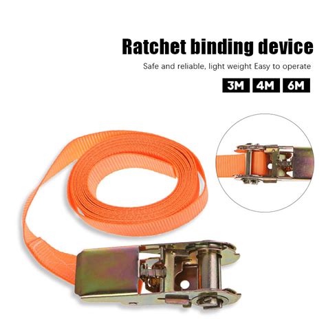 4cm X 6 Meter 4cm X 10 Meter Tali Pengikat Barang Motor Ratchet Tie