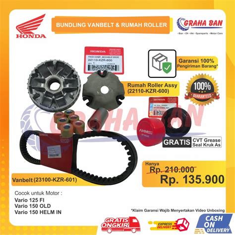 Jual Paket Rumah Roller Dan Vanbelt Tipe Kzr Vario Techno