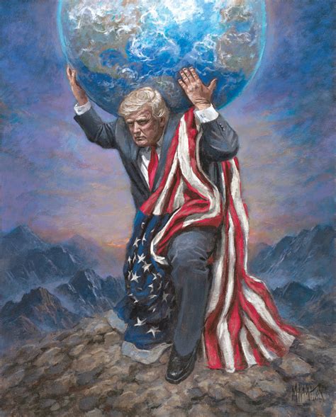 Trump Shrugged 11x14 Inch Litho Open Edition Mcnaughton Fine Art