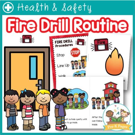 Fire Drill Visual Routine Pre K Pages