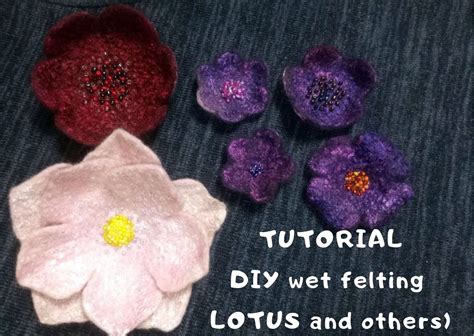 DIY Master-class Tutorial wet felted Flowers (many photos) - Inspire Uplift