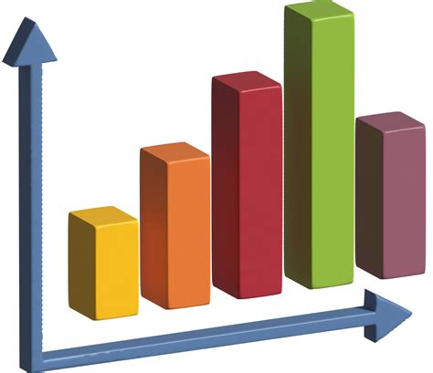 3d Illustration Of Bar Chart 17805918 Png