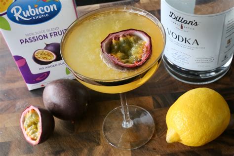 Passion Fruit Martini Vodka Cocktail Drink Recipe Dobbernationloves