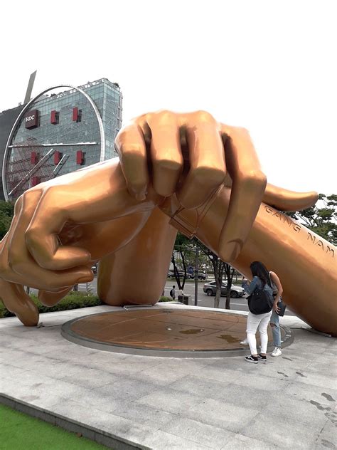 서울풍경 삼성동 강남스타일 조형물k Pop Gangnam Style Sculpture Gangnam Style Korea