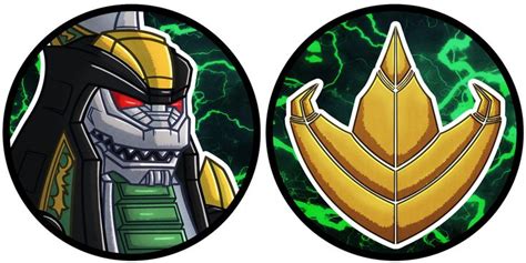 Dragonzord And Symbol Pins — Weasyl Power Rangers Symbols Superhero