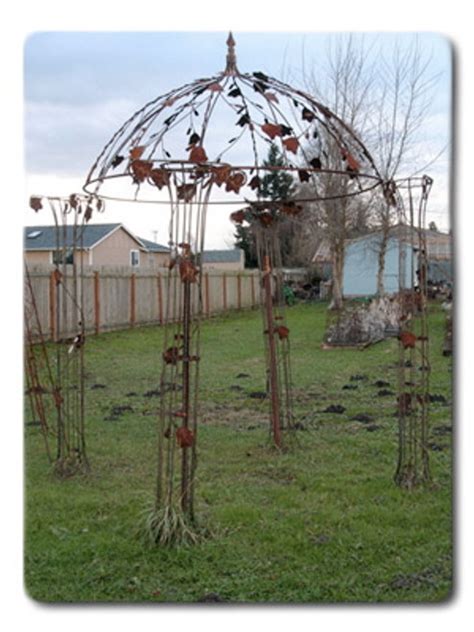 Scroll Round Iron Gazebo Multiple Sizes Available