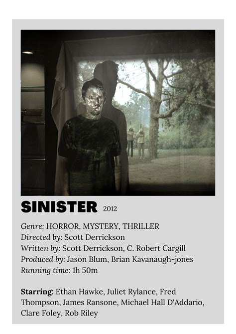 Sinister Poster | Movie character posters, Horror movie posters, Film ...