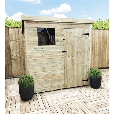 Aston Pent Sheds Bs 6ft X 3ft Pressure Treated