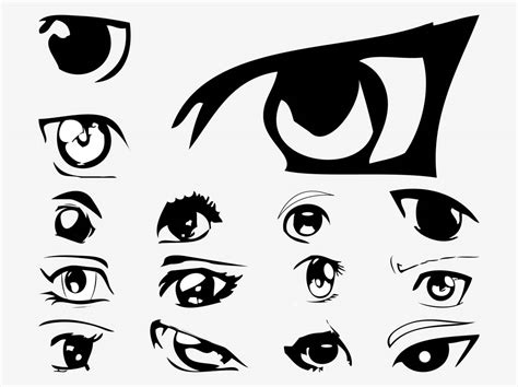 Vector Anime Eyes Vector Art & Graphics | freevector.com