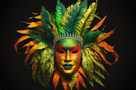 Premium Photo | Set of carnival masks beautiful design for the ...