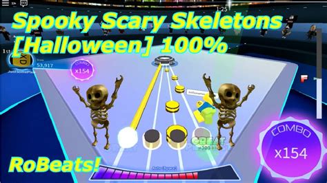 Spooky Scary Skeletons Halloween NO MISS RoBeats ROBLOX YouTube