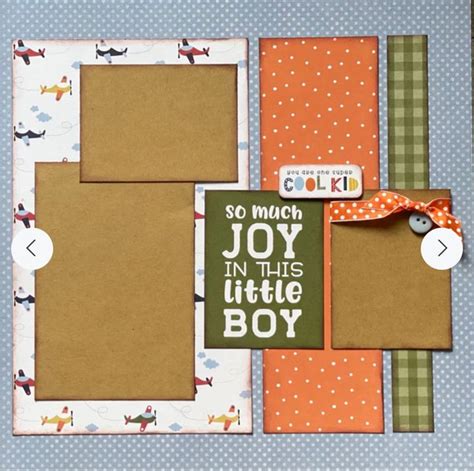 Pin By Terri Lynn On Lala Layouts Baby Boy Scrapbook Layouts