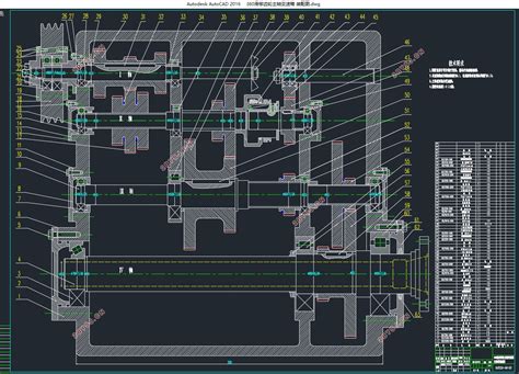 360滑移齿轮变速主轴箱设计含cad零件图装配图机械机电